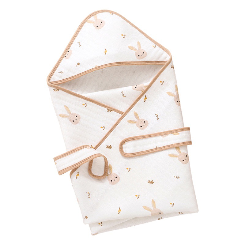 Soft Yun baby quilt newborn pure cotton swaddling baby spring and autumn winter package single delivery room supplies newborn baby bag quilt