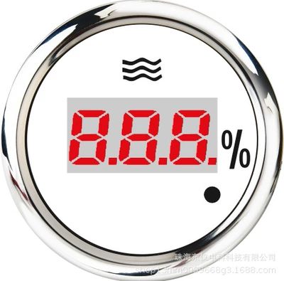 automobile instrument – water level sensor - digital-display-white-background-silver-edge-0-190o