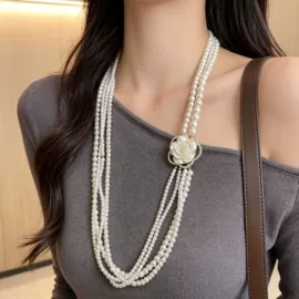 项链;毛衣链;胸针