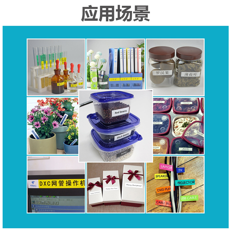 普贴 Label machine PT-300 Handheld network cable label cable label self-adhesive label printer 18mm