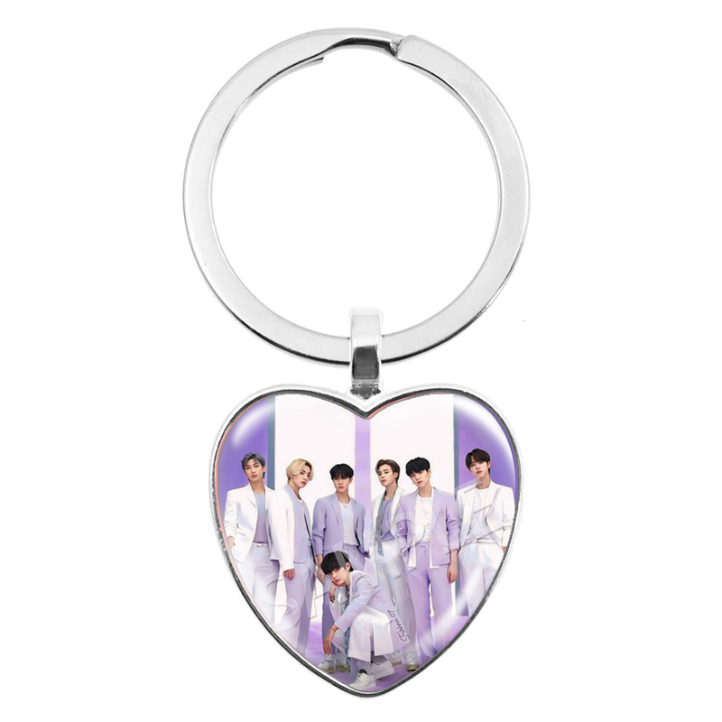 Kpop Bts Arirang Star Merchandise Heart Keychain
