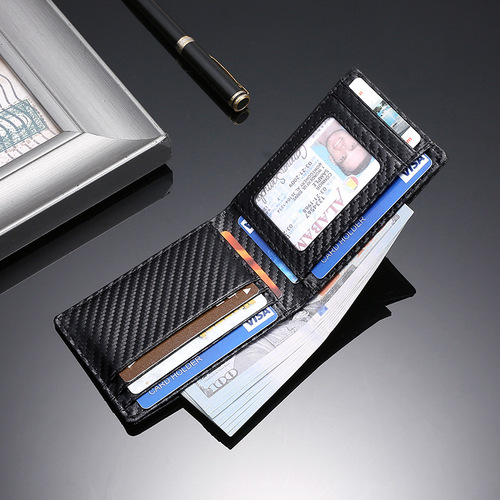 Eurasian leather AirTag positioning tracker wallet with card slots, push card holder, stylish money clip, and multi-functional card holder