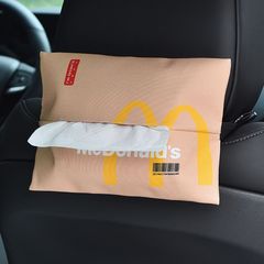 クリエイティブな麦門かわいい車載ティッシュボックス吸引紙箱自動車防水式ティッシュカバー掛け袋サンシェード