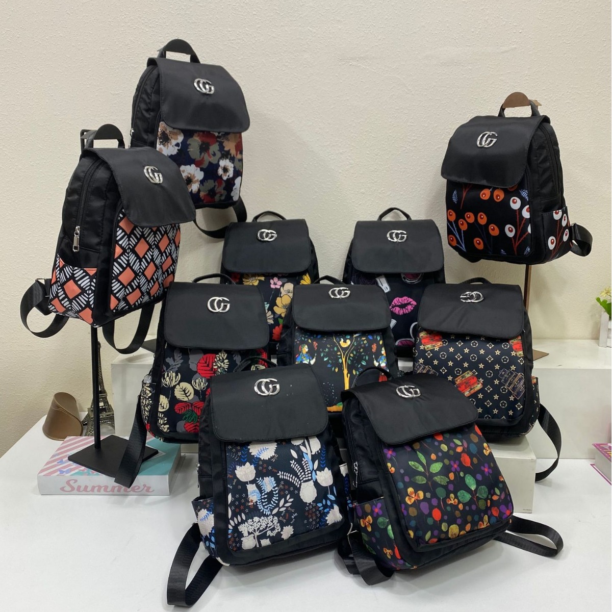 夏季大容量多色双肩背包新款小众批发送妈妈短期旅行出差包时尚