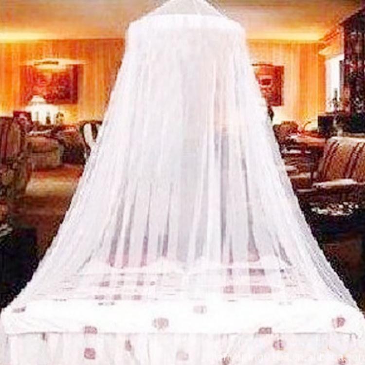 Mosquito net no necesita soporte mosquitero Palacio cuenta redonda techo doble domo mosquitera para estudiantes