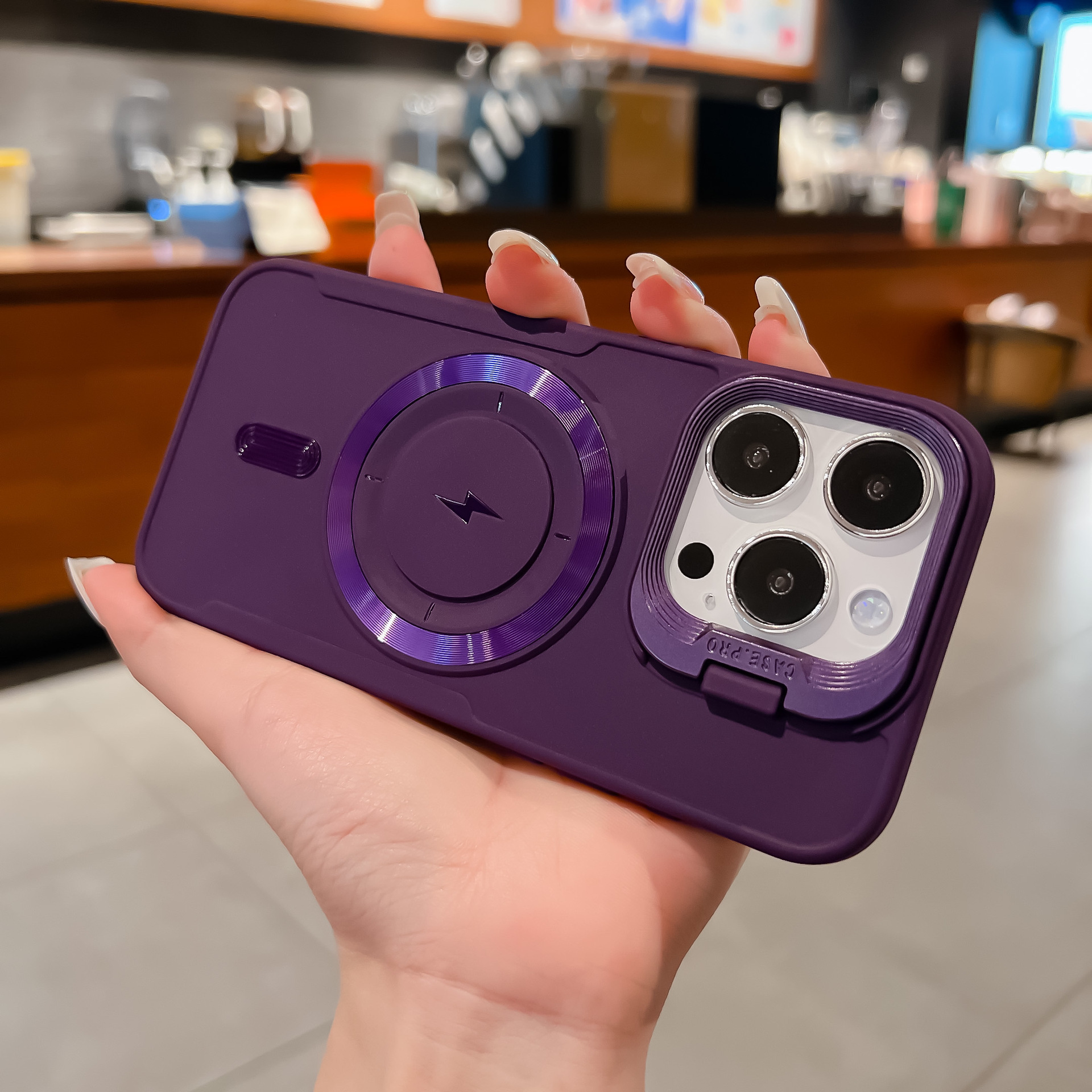 Funda suave mate compatible con iPhone 16, cubierta protectora con soporte para lente de Apple 17, Apple 17 Air.