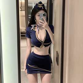 情趣内衣性感空姐制服诱惑套装女装包臀短裙性感夜店装女