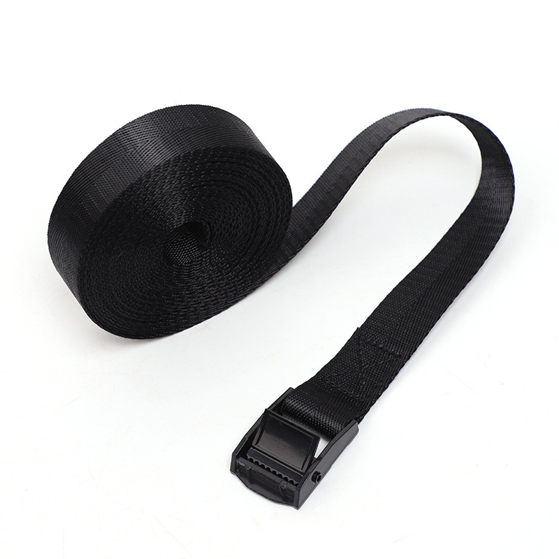 Correas de carga reforzadas con hebilla, correas de fijación para automóvil de aleación de zinc, cincha fina, cincha de nailon con patrón de espiga