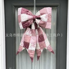 跨境新品The Big Giant Quilted Bow巨型蝴蝶结圣诞装饰品