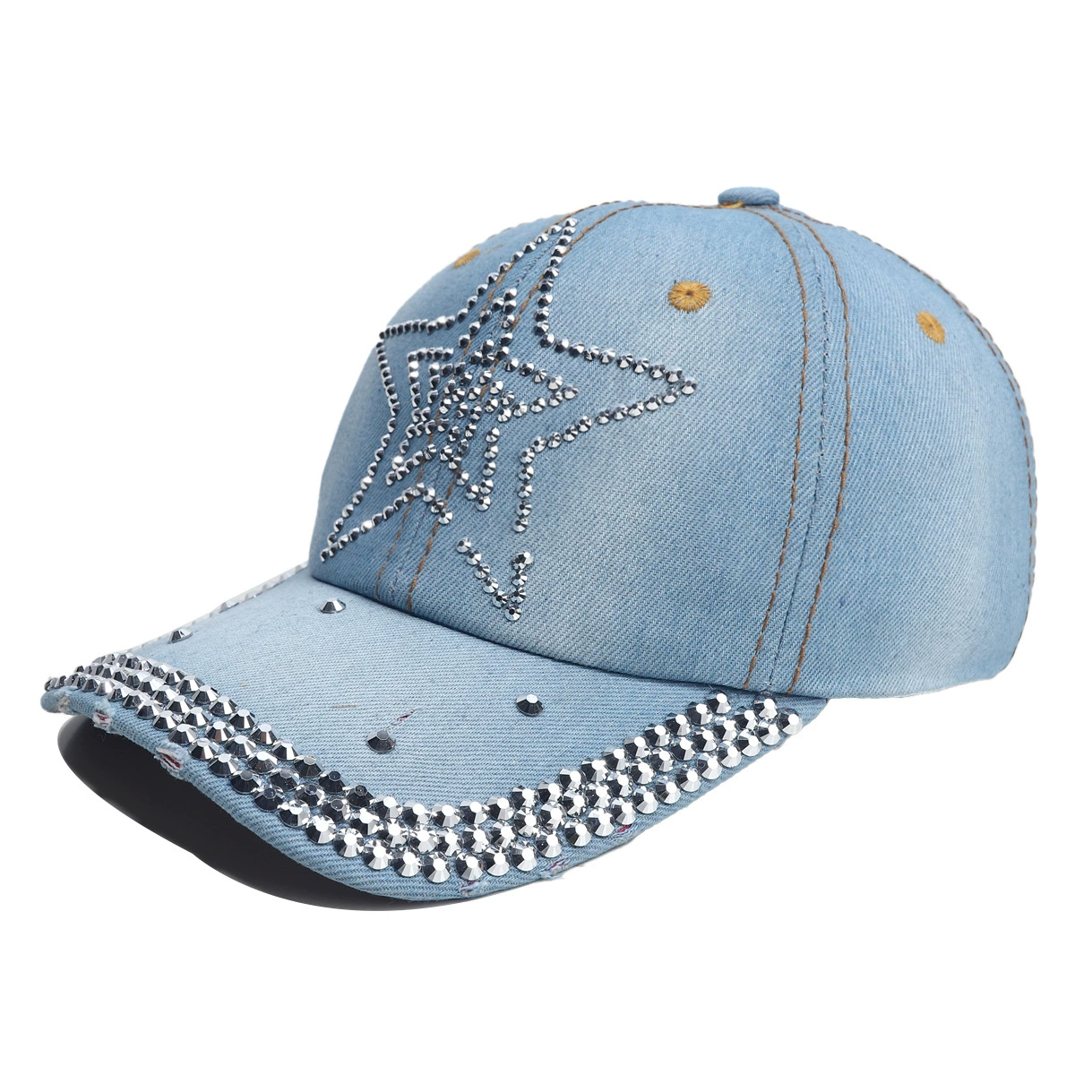 Denim Baseball Cap (Mosey) Unisex, Adjustable 56–58 cm, Summer Sun Hat