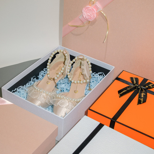 Tian Di Gai Multicolored Festival Gift Box Empty Box Large Size Women's Bag Leather High Heels Packaging Gift Box 