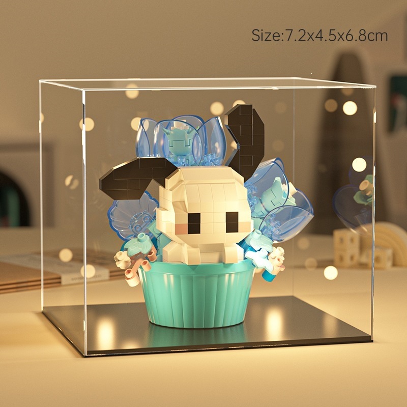 Le transfronterizo postre de dibujos animados muñeca ensamblaje de bloques de construcción decoración caja ciega juguetes de puzzle para niños 1 de junio tienda de regalo