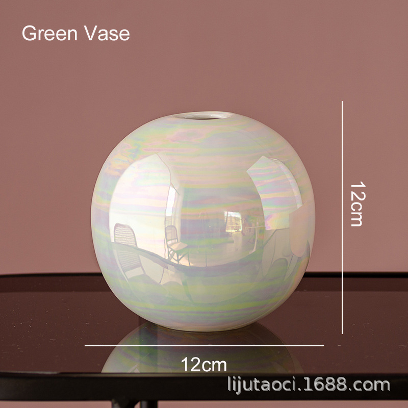 Jarrón de cerámica para plantas hidropónicas, decorativo