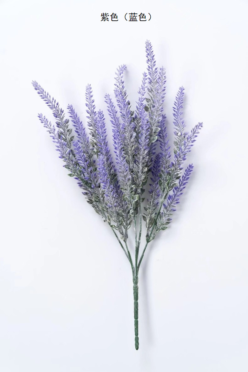 麦穗5叉植绒薰衣草仿真家居装饰植绒仿真植物人造花束仿真花批发详情15