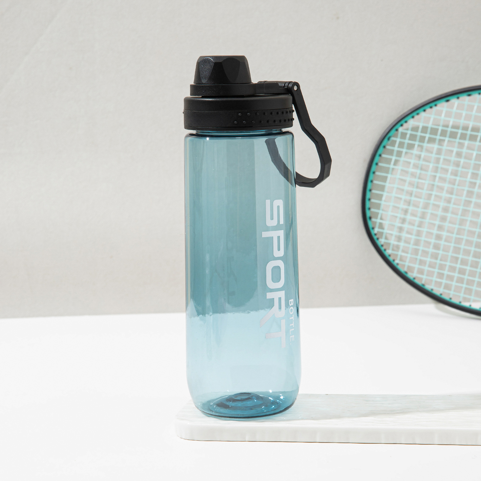 Tazas de agua para hombres y mujeres, botellas de agua de plástico de gran capacidad, estudiantes, resistentes a caídas y a altas temperaturas, deportes de verano, fitness, taza de espacio, taza de té