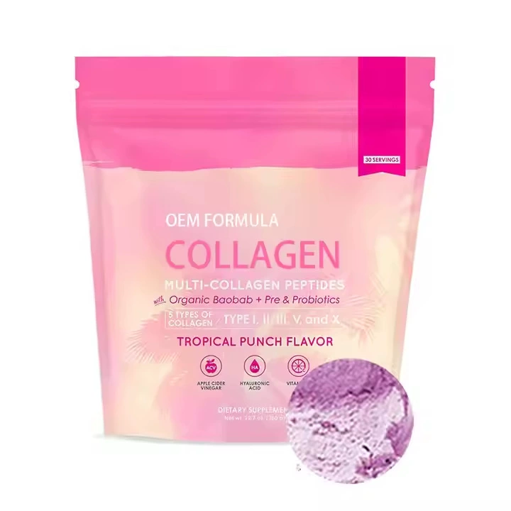 Super Youth, порошок мультиколлагеновых пептидов - пробиотики, клетчатка, гиалуроновая кислота - коллаген для женщин