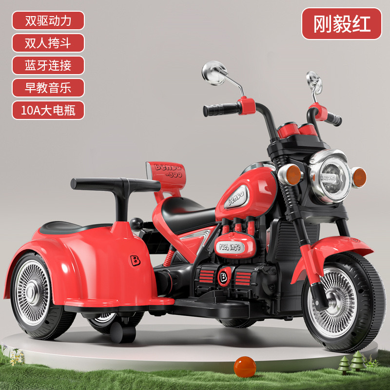 Motocicleta eléctrica para niños de 1 - 3 años de edad, vehículo de control remoto para hombres y mujeres, cargador de tres ruedas transfronterizas