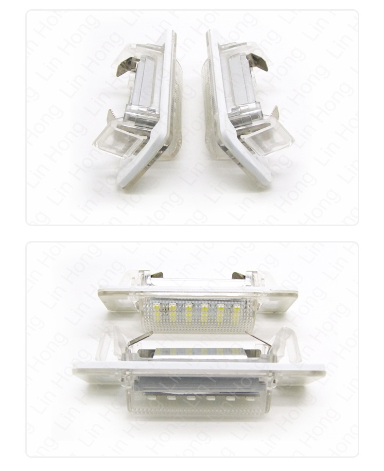 LED license plate lamp is suitable for Mercedes-Benz E-Class C- Class Benz W210 W202 4D Sedan rear license plate lamp assembly