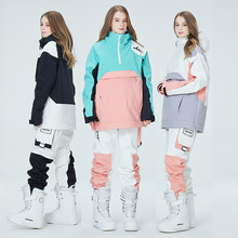 2022单板滑雪服帽衫套装男女款冬季防风防水保暖加厚双板滑雪套装