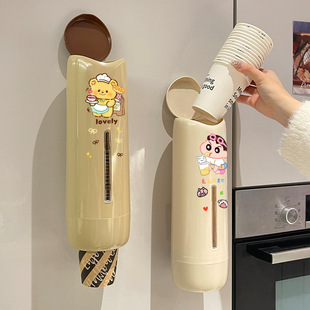 Cartoon Paper Cup Holder Dustproof Cup Holder Disposable Cup Storage Box Water Dispenser Automatic Cup Filler Holder