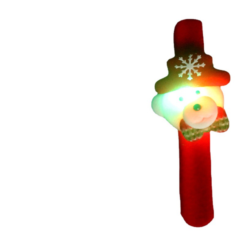 Decoraciones navideñas pequeña bolsa de regalo decoración de escena luminosa pulsera raqueta Anillo decoración navideña suministros de Navidad Juguetes