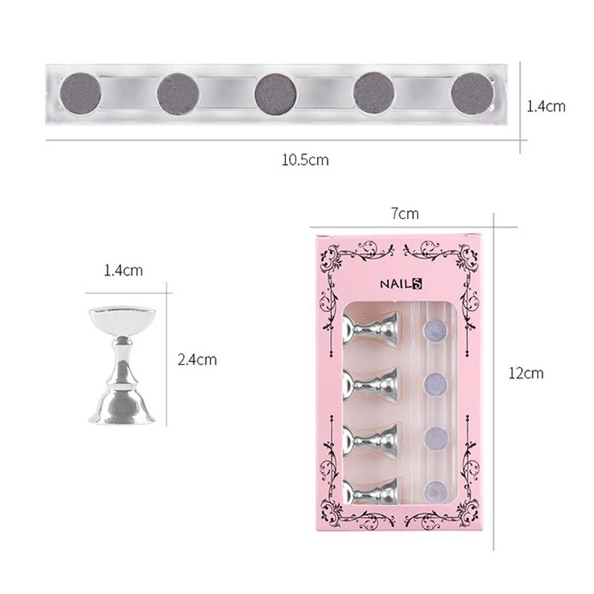 Japonés de uñas titular de tablero de ajedrez soporte de acrílico soporte de exhibición práctica de uñas titular de cristal base de uñas soporte de práctica