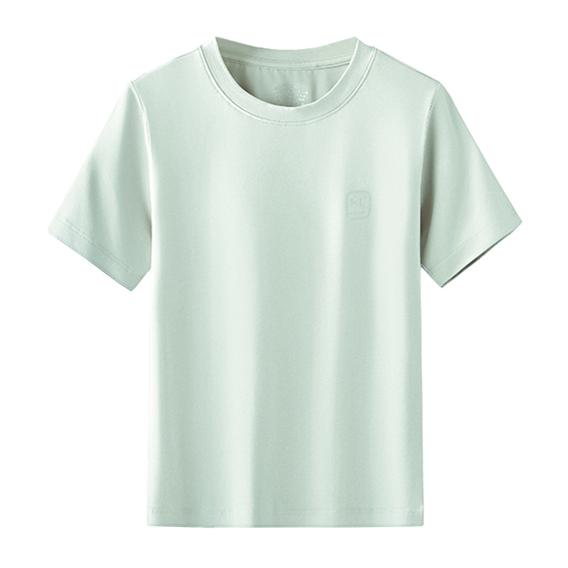 Model algodón fino primavera verano niños niñas servicio a domicilio de manga corta puede salir pijamas camiseta fina al por mayor