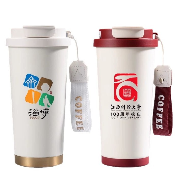可印logo316不锈钢咖啡杯双饮高颜值保温杯陶瓷内胆大容量保温杯|undefined
