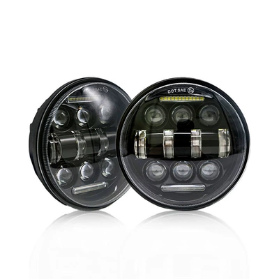 Full Circle 4-Bead 60W – Motorcycle headlights, headlights - 575-inch-10-beads-single-color