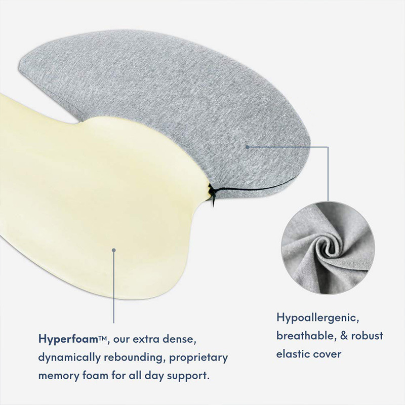 Cross-Border Hot-Selling Pu Lumbar Support for Office Travel, Long Sitting Lumbar Support, Multifunctional Rebound Car Cushion, Memory Foam