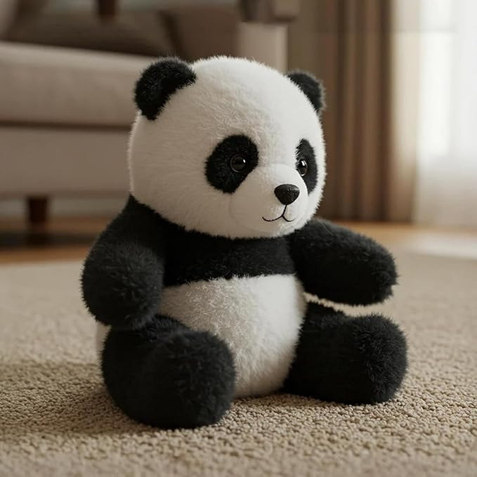 跨境新品pandy ai plush熊猫卡通毛绒玩具公仔可爱玩偶情侣结婚礼|undefined