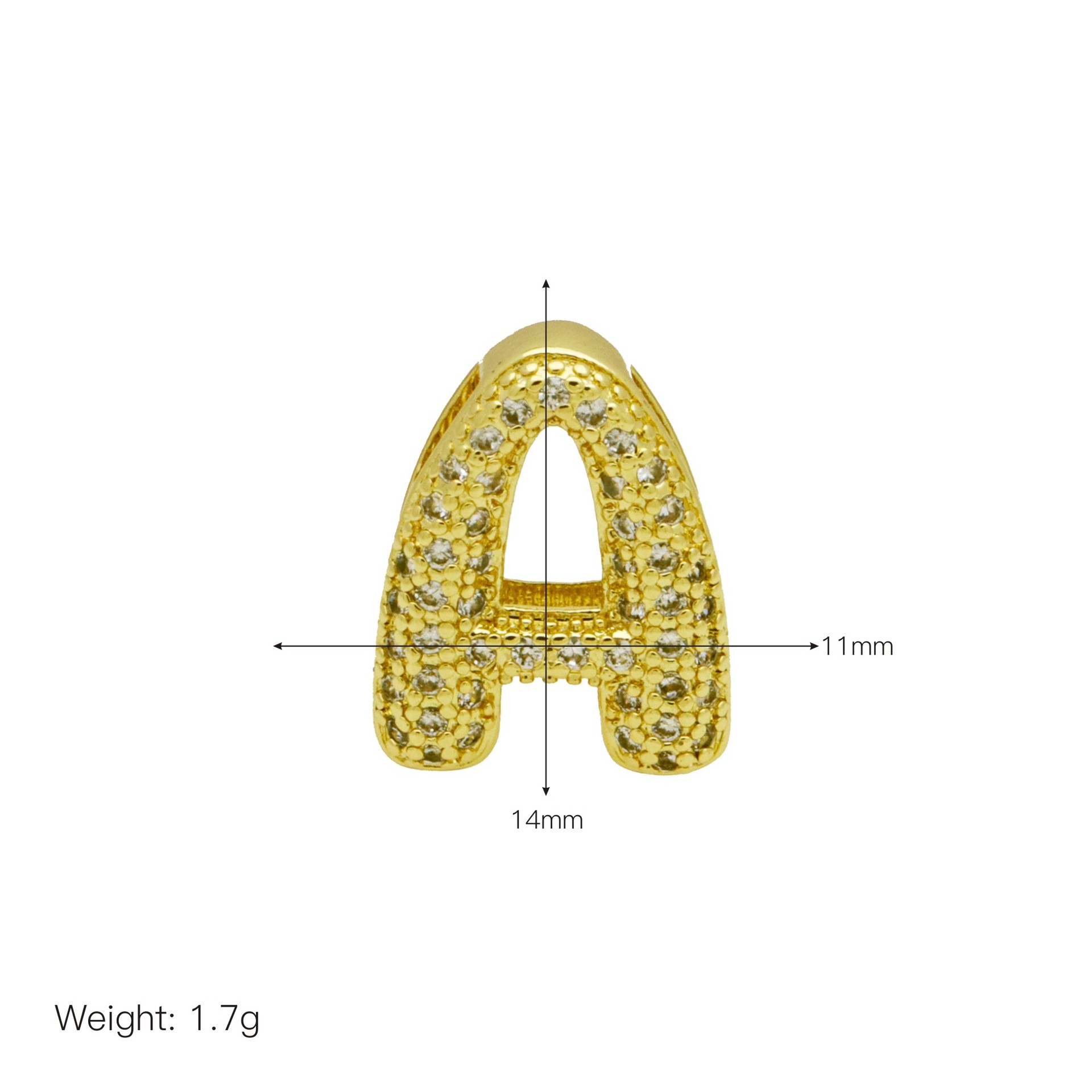 21g Weight Beads, Chain Jewelry Making Type 11 * 14mm Jewelry Making Size Zircon Inlay Material DIY Jewelry Accessories Classification 1 Piece Quantity Copper Material Letter Pattern Inlay Design IG Style Style 1 Piece 11 * 14mm Copper Zircon Letter DIY Jewelry Accessories Beads Chain 5