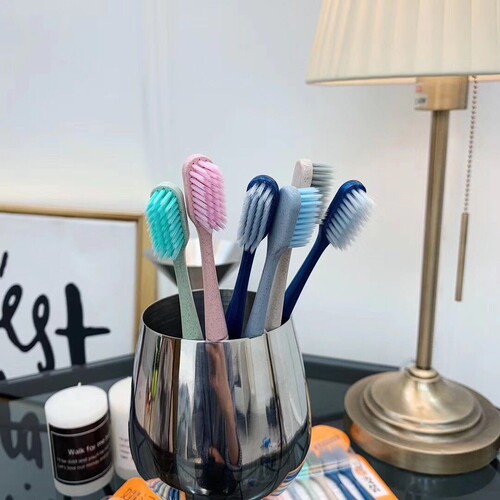 2024 New Slender Soft Bristle Toothbrush Gift Travel Toothbrush Set 6 Pack Bulk Wholesale Toothbrush Yao Jitong