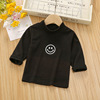 Children's demi-season thin long-sleeve, keep warm clothing girl's, high collar, long sleeve