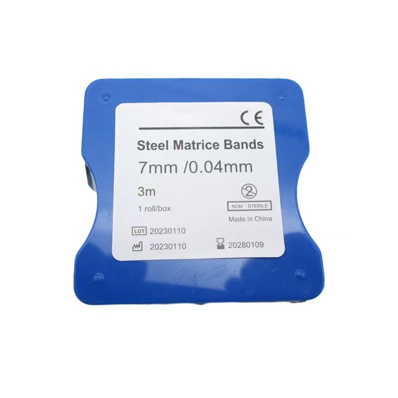 牙科补牙材料不锈钢成型片卷装成型片5mm 6mm 7mm树脂成型片3m/盒|undefined
