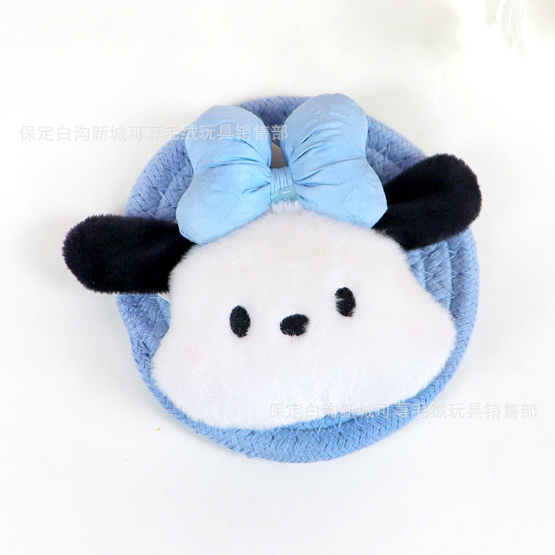 Pequeño libro rojo con el mismo párrafo lindo rubor Pacha perro colgante de felpa niña corazón bolso escolar colgante muñeca creativa llavero