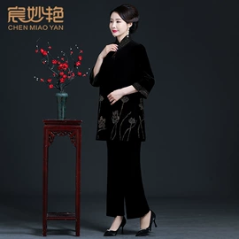 中老年休闲套装;连衣裙;旗袍