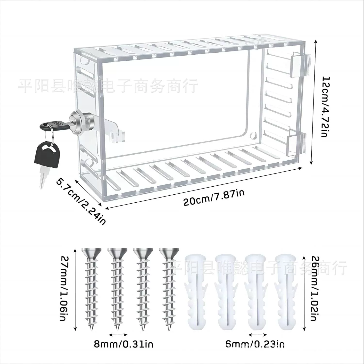 Трансграничная новая коробка замка термостата Коробка замка термостата Защитная крышка термостата Прозрачная с ключом