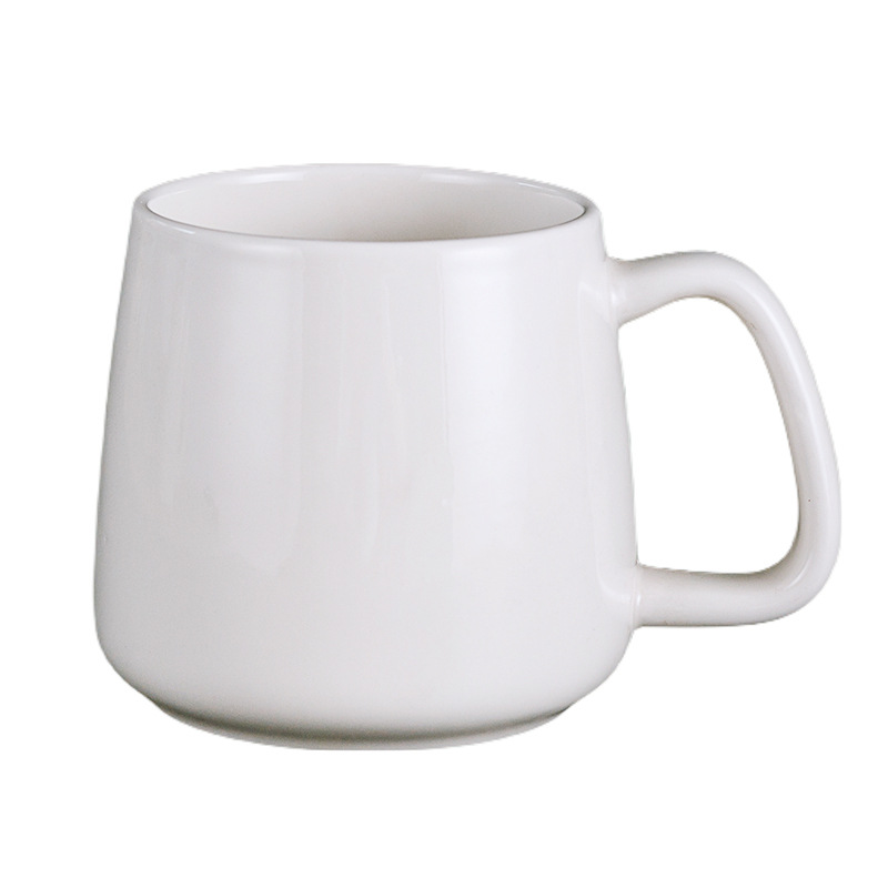Transfronterizo de Amazon taza blanca taza de alto aspecto creativo Oficina taza de café pareja taza de agua Taza de cerámica