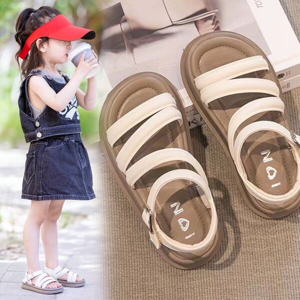 Children's elegant fashionable cute universal sandals open toe for…
