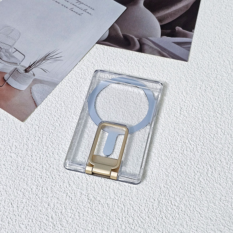 Apple Magsafe 磁気カードホルダーブラケット携帯電話銀行カードホルダーイン女性透明 Apple 磁気カードホルダーに適しています|undefined