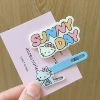 Синий, SUNNYDAY, пара заколок с кошкой