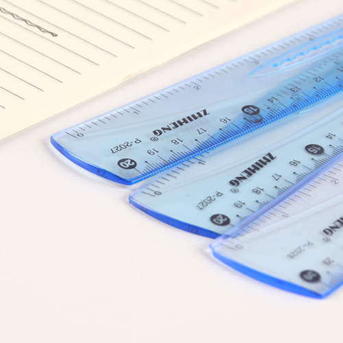 Factory direct sales 20cm ruler for student learning 20CM ruler with wavy ruler 30CM ruler