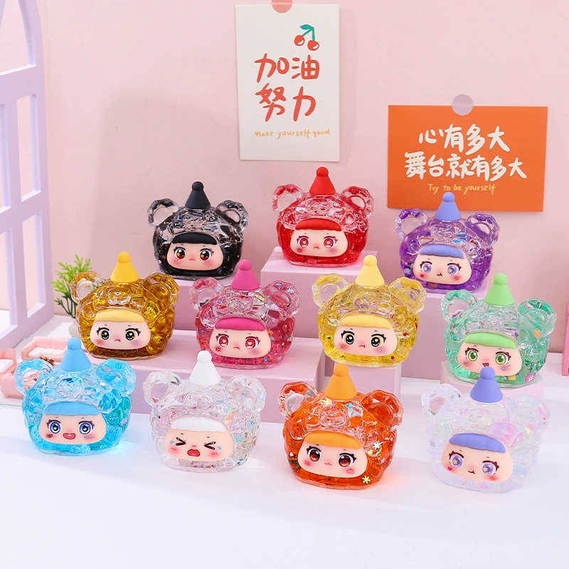 Популярные украшения с головой медведя из песка, горячая распродажа в прямом эфире, милые украшения для офисного стола, креативные модные игрушки, оптовая продажа