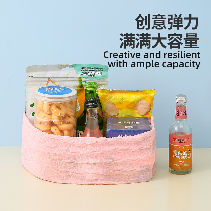 Bolsa de burbujas retráctil portátil de gran capacidad, bolsa de compras ecológica, bolsa de viaje, bolsa de compra grande engrosada portátil de un solo hombro