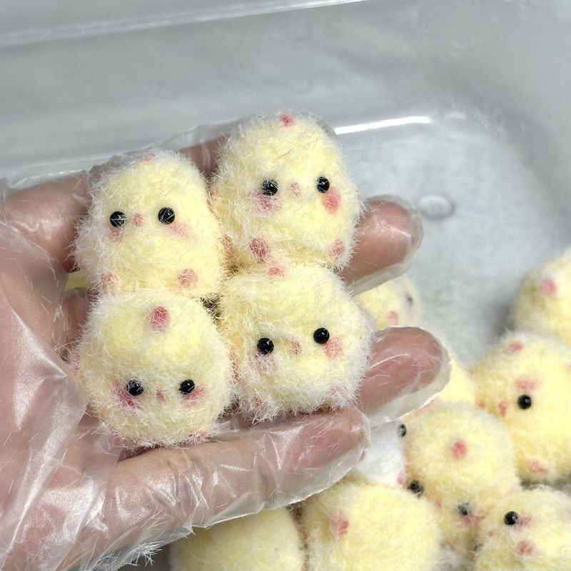 鶏のピンチ減圧おもちゃミニピンチスローリバウンド泥感触シミュレーション動物ボウル鶏の赤ちゃんペンダント|undefined