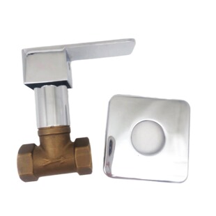 Square concealed valve direction wall concealed single cold water stop valve faucet concealed switch direction wall faucet