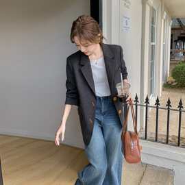 复古西装外套女韩版高级感百搭西服2026春季新款气质名媛休闲上衣