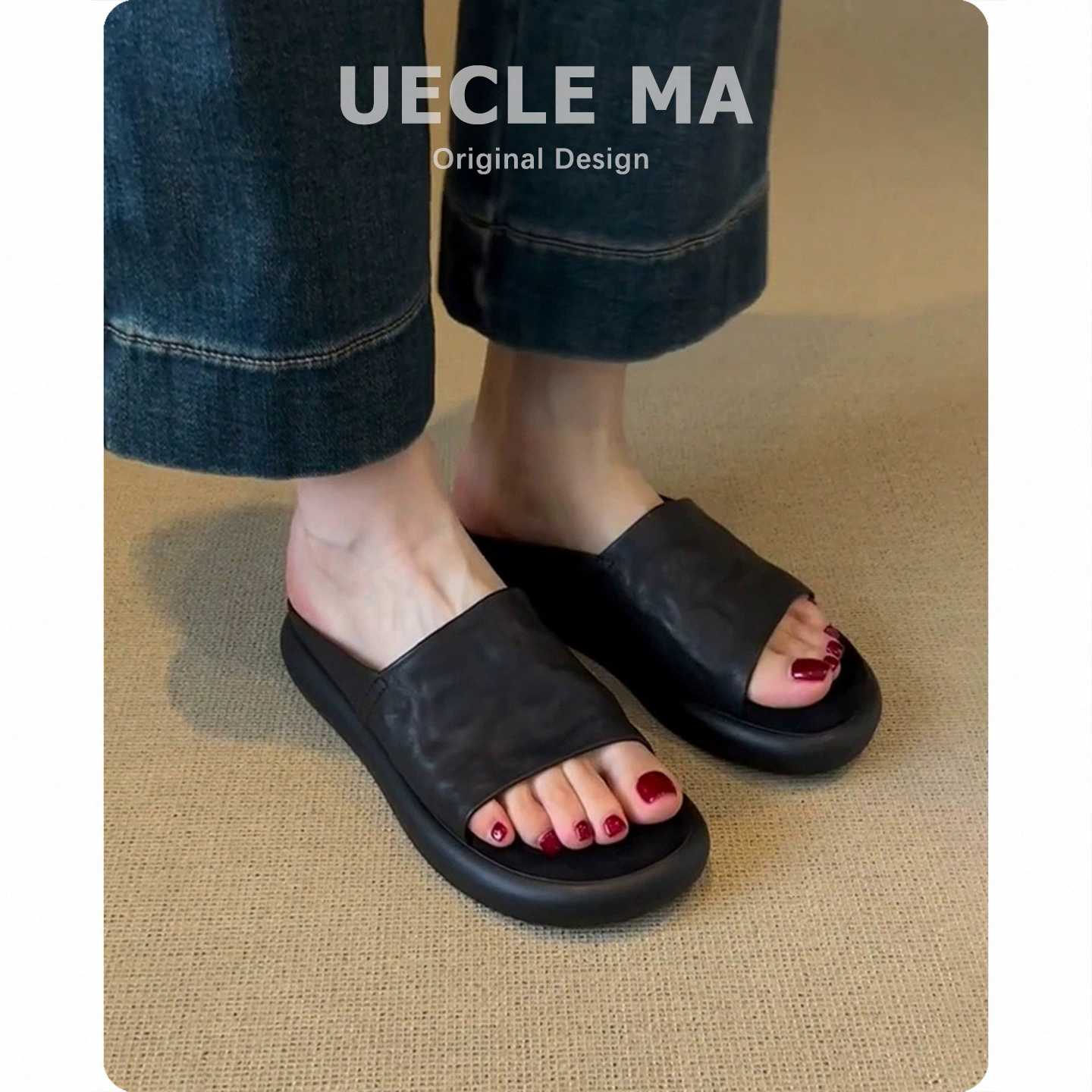 Summer universal slippers, high-end, suitable with a skirt