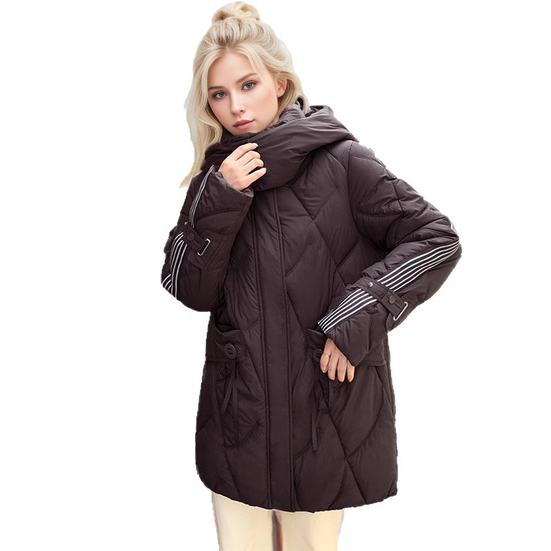 2025 nuevo estilo coreano de moda suelta y gruesa chaqueta de algodón con capuzas chaqueta de algodón de moda image 5